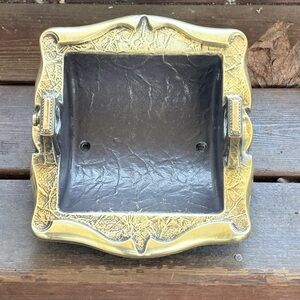 Vintage 1971 Amerock Carriage House Brass Recessed Toilet Paper Holder 9049-2